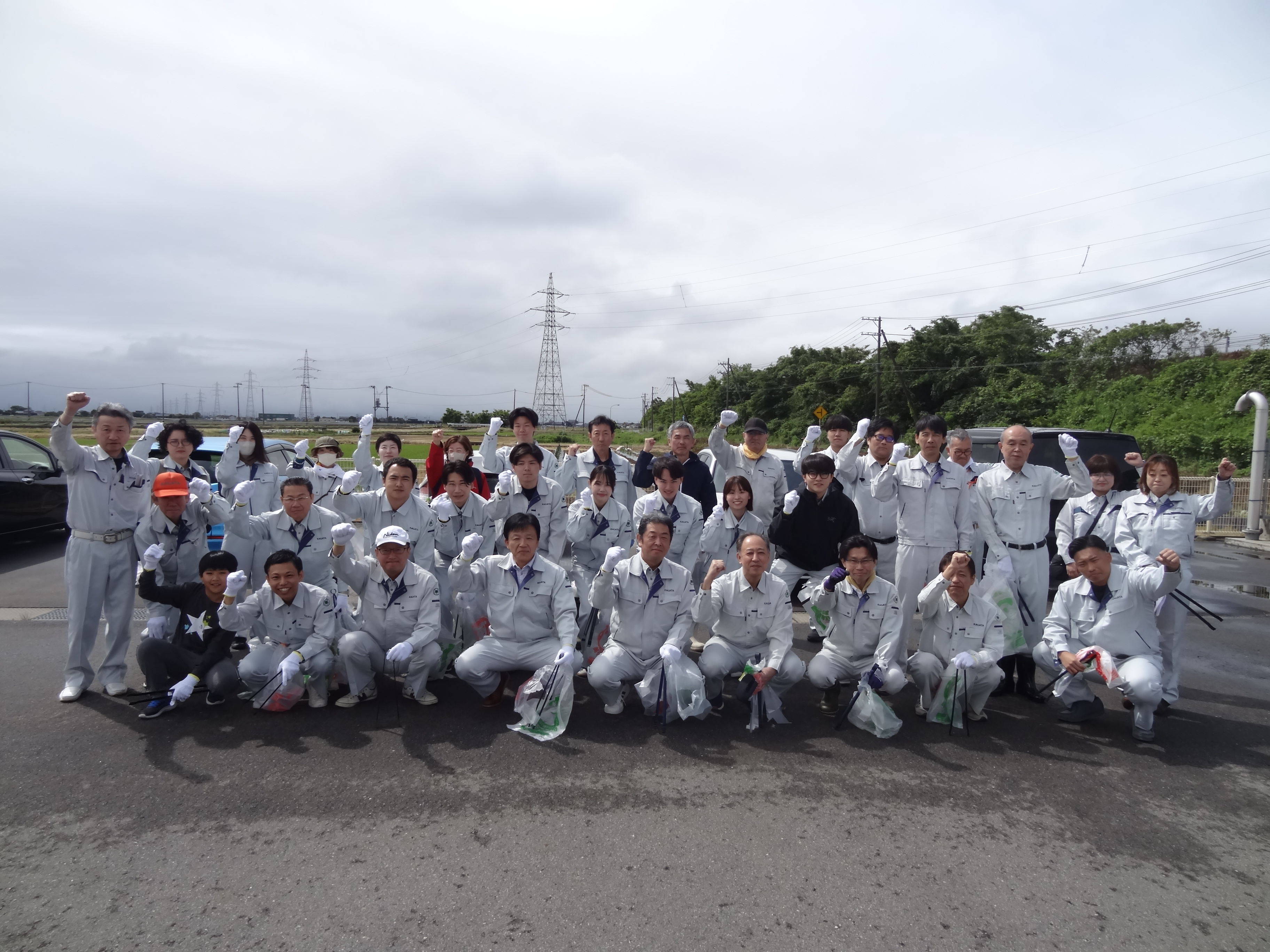 亀田郷一斉清掃に参加しました。｜お知らせ｜株式会社加賀田組